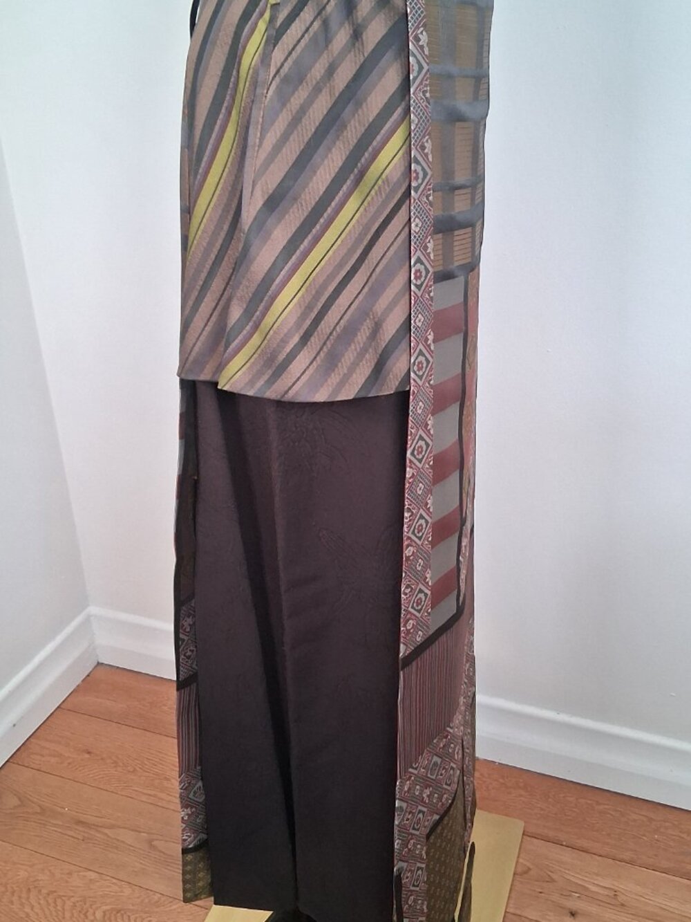 Vintage Kenzo Paris Jacquard Patchwork Maxi Skirt size FR 40 - US 8/10 - Picture 4 of 6